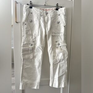 Rock Revival White Capris, Size 24, 20” Inseam